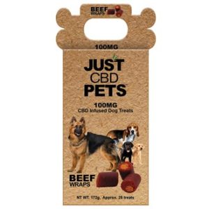 Dog Treats Beef Wraps 172g 100mg